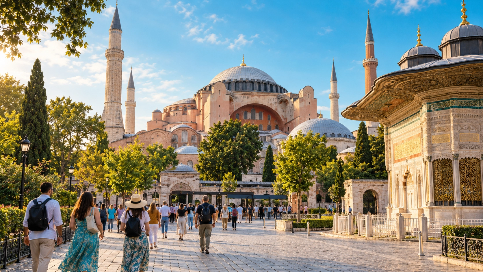 Hagia Sophia Tourist Entrance Vs Prayer Entrance 